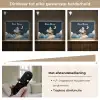 Zeilschip - Sterrenhemel - Wolken - Blauw Light Box met batterij (Wandlamp kind) middel -USP_dimbaarNL
