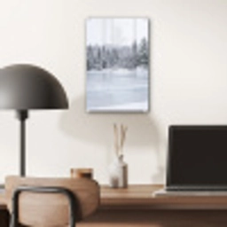 Meer - Dennen - IJs - Winter - Rustgevend plexiglas 5mm klein -sfeer6