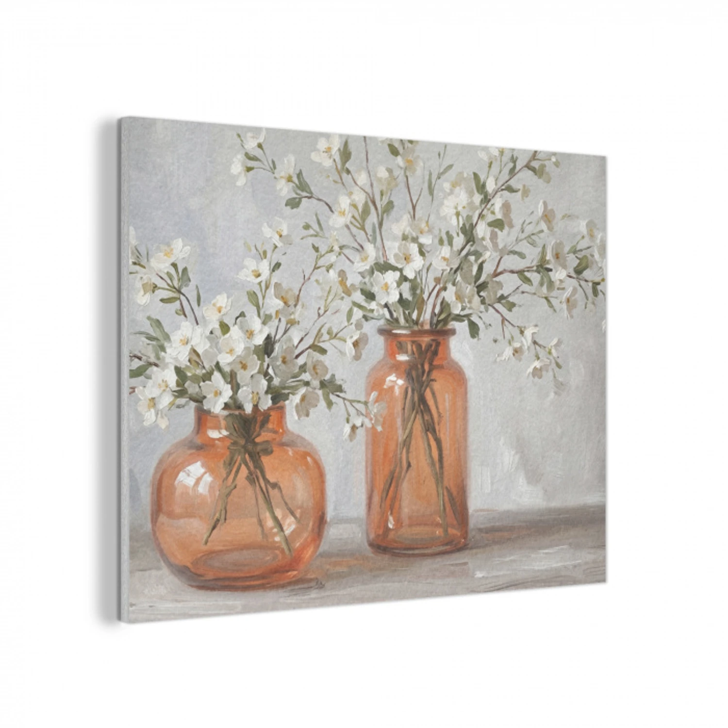 Vazen - Bloemen - Oranje PET vilt klein -3d