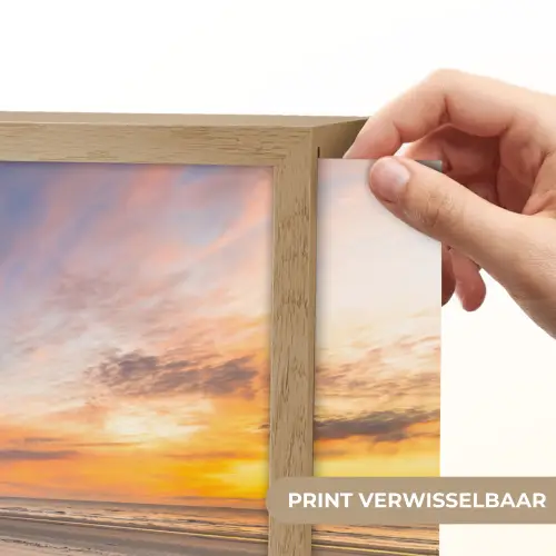 Duinen - Strand - Zonsondergang - Natuur - Zomer Light Box met batterij (Wandlamp) middel -USP_websiteprintNL