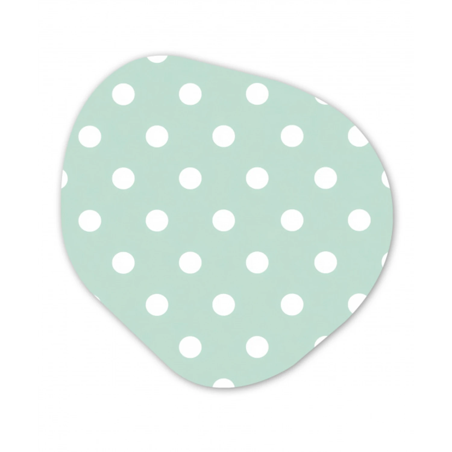 Klassiek - Polka - Groen Wandcirkel Organisch Forex 3mm klein 629 -3d