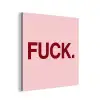 Statement - Krachtig - Roze aluminium wit klein -3d
