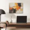 Abstract - Modern - Verflook - Herfst kleuren - Oranje PET vilt klein -sfeer5