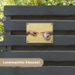 Klassiek - Kunst - Humor tuinposter los doek klein -sfeer3