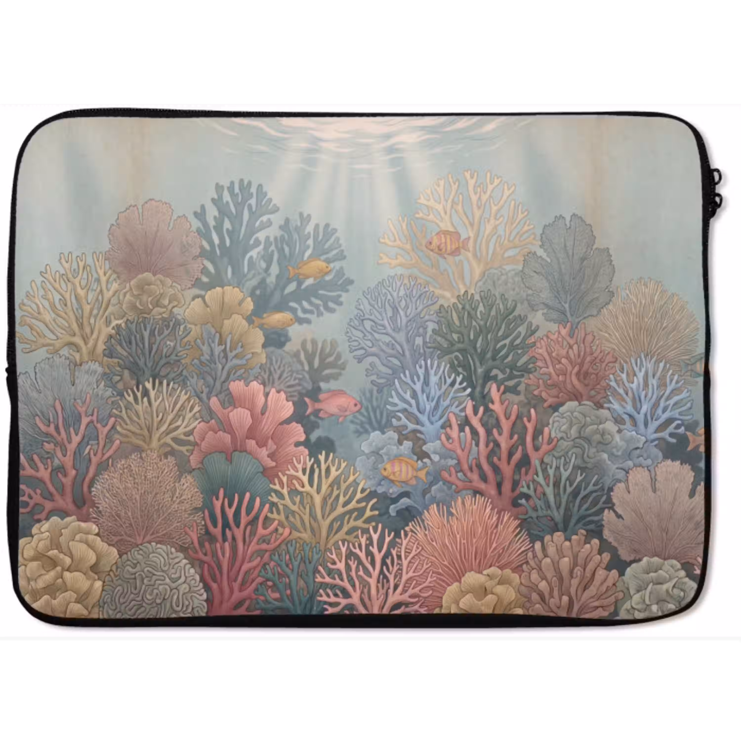 Zee - Koraal - Vis - Natuur - Kleurrijk laptophoes neopreen klein -zkaufland3dotto