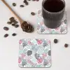 Bladeren - Jungle - Pastel - Tropisch onderzetter kurk middel -sfeer2