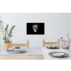 Bloemen - Schedel - Kleurrijk Muursticker klein -eettafel