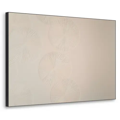 Japandi - Beige - Modern Textielframe zwart klein -3d