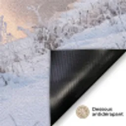 Rivier - Winter - Landschap - Sneeuw - Zonsopgang Deurmat klein -antislip_FR