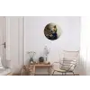 Het melkmeisje - Schilderij van Johannes Vermeer Wandcirkel aluminium klein -woonkamer