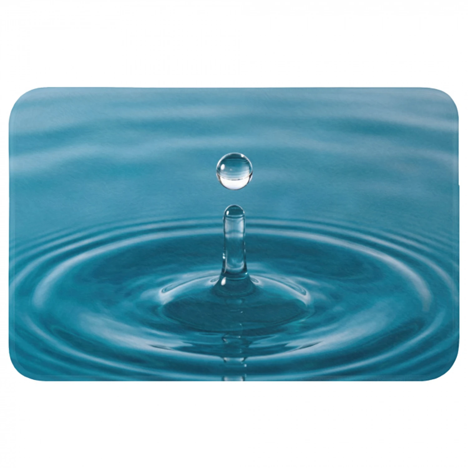 Waterdruppel - Water - Oppervlakte Badmat klein -3d