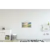 Zee - Strand - Wolken - Zon textielposter latten blank klein -kinderkamer