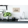 Beige - Winter - Quote - Cozy Muursticker klein -keuken