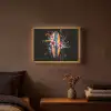 Graffiti - Sport - Surfen - Zomer Light Box met batterij (Wandlamp) middel -sfeer4