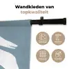 Dino - Pteranodon - Dinosaurus - Blauw Wandkleed katoen klein -sfeer2