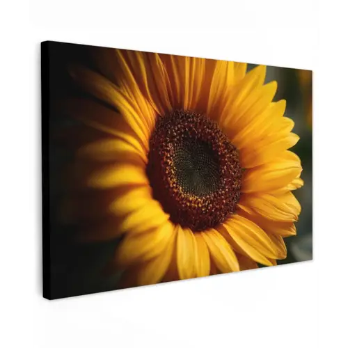 Geel - Zonnebloem - Zomers canvas 2cm klein -z3d