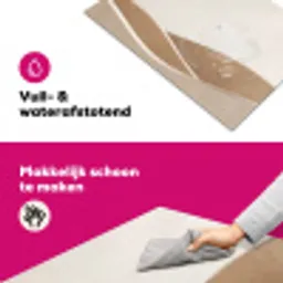 Abstract - Golven - Modern - Beige Inductie beschermer vinyl 3mm klein -wsfeer6_website