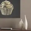 Cupcake - Eten - Goud - Zwart PET vilt klein -sfeer6_closeup