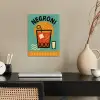 Cocktail - Negroni - Art - Sinaasappel poster papier klein -sfeer1