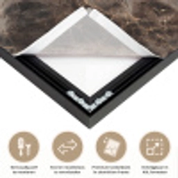 Bruin - Goud - Marmer Textielframe zwart klein 947 -USP_closeupNL