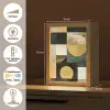 Abstract - Goud - Brons - Vormen - Geometrisch Light Box met kabel (Tafellamp) klein -USP_NL