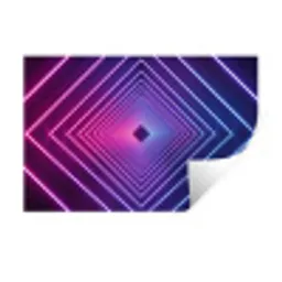 Driedimensionaal - Tunnel - Ruimte Muursticker klein -3d