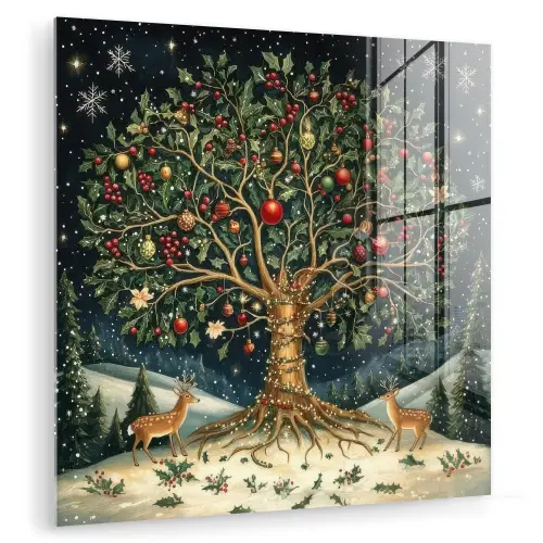 Feestboom - Winterhemel - Kleurrijk plexiglas 5mm klein -zzzproduct_nieuw