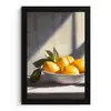 Citroenen - Stilleven - Geel fotolijst zwart zonder passe partout klein -3d