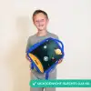 Ruimte met planeten Kinderrugzak - Blauw middel -sfeer1_NL