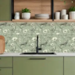 Klassiek - Botanisch - Groen keuken achterwand 2 middel 871 -sfeer3