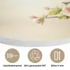 Takken - Bloemen - Vogeltjes - Roze Akoestische PET Vilt - Rond klein -closeup_NL
