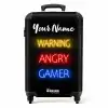 Warning Angry Gamer NBS - Handbagage koffer - Kinderen Unisex middel -productfoto_recht