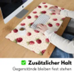 Framboos - Stippen - Rood Muismat XXL klein 681 -ysfeer3_duits