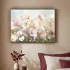 Bloemenveld - Lichte tinten - Geschilderd Textielframe - compleet frame klein -sfeer1