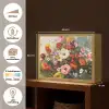 Vrolijk boeket - Dynamisch - Subtiele kleurspatten Light Box met batterij (Wandlamp) middel -USP_websiteoverzichtNL