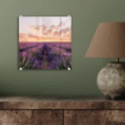 Landschap - Lavendelveld - Paars plexiglas 5mm klein -sfeer3