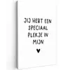 Quotes - Een speciaal plekje in mijn hart - Spreuken Tuinposter op houten frame 2 cm dik klein -3d