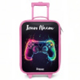 Neon - Controller - Verfspatten - Game Kinderkoffer - Roze klein -3d
