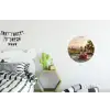 Wijn - Glazen - Druiven - Wijngaard Wandcirkel aluminium klein -kinderkamer