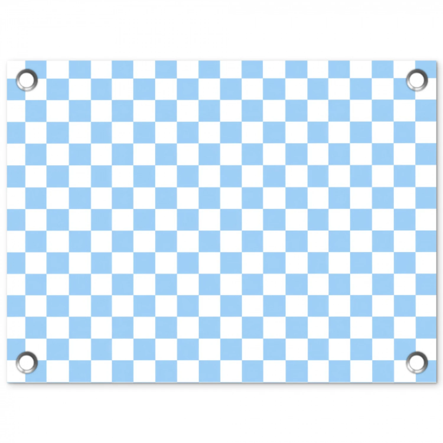 Schaakbord - Klassiek - Blauw tuinposter los doek klein 239 -3d