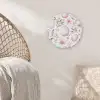 Patroon - Eieren - Roze - Pasen Akoestische PET Vilt - Rond klein -sfeer4