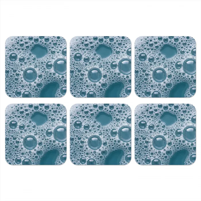 Schuim - Water - Textuur onderzetter kurk middel -3d