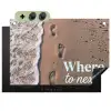 Where to next - Strand - Voetstappen Inductie beschemer met haakjes klein -3d