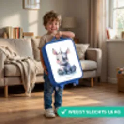 Baby neushoorn Kinderkoffer - Blauw klein -sfeer2_NL