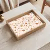 Terrazzo -  Patroon - Kleurrijk - Zalm Dienblad Rechthoek middel 911 -sfeer1