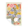 Abstract - Bloemen - Bladeren Muursticker klein -3d