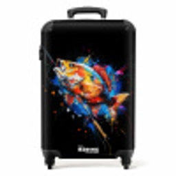 Sportvissen met graffiti NBS - Handbagage koffer - Unisex middel -productfoto_recht