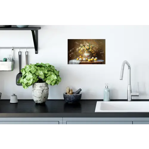 Paaseieren - Stilleven - Vaas Muursticker klein -keuken