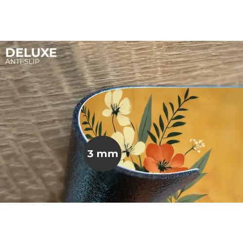 Bladeren - Boeket - Bloemen - Geel Placemat vinyl groot -closeup