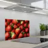 Aardbei - Fruit - Rood keuken achterwand spatscherm klein -3d_schuin